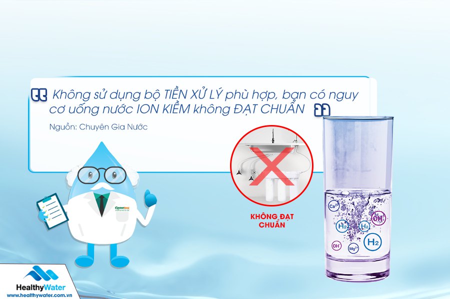 Không sử dụng bộ tiền xử lý và dịch vụ thay lõi bảo trì định kỳ, bạn có nguy cơ uống nước không đạt chuẩn
